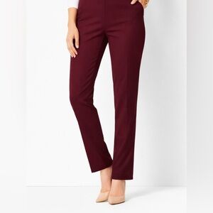 Talbots Burgundy Slim Ankle Pants Women’s Size 6 Stretch Dress Pants